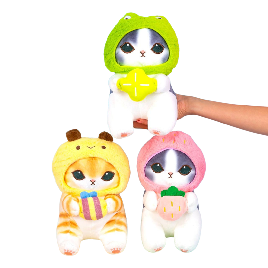 М'які іграшки Котики фрукти 26 см