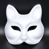 Маска для розмальовки з пап'є-маше Лиса 18 см