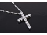 Кольє з хрестиком із діамантами у стилі Tiffany & Co - Багира