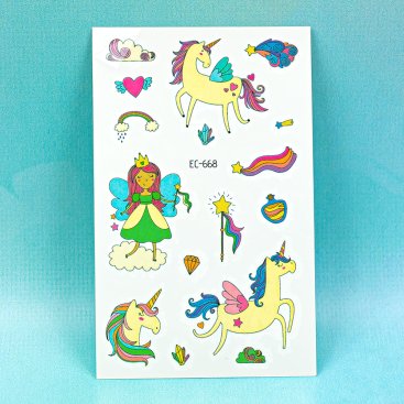 Перекладні татуювання Єдинороги EC-668 - Купити