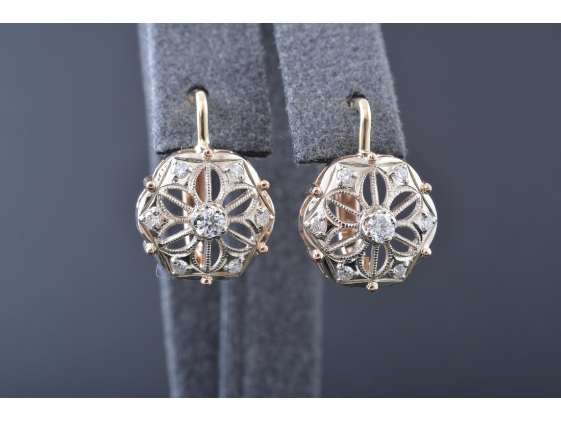 Сережки із діамантами &quot;Ретро&quot; - Багира