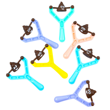 Дитяча Рогатка Какашка прилипалка 8,5 см - Купити