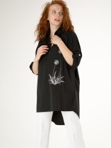 Черная блуза-туника Innoe с вышивкой-3