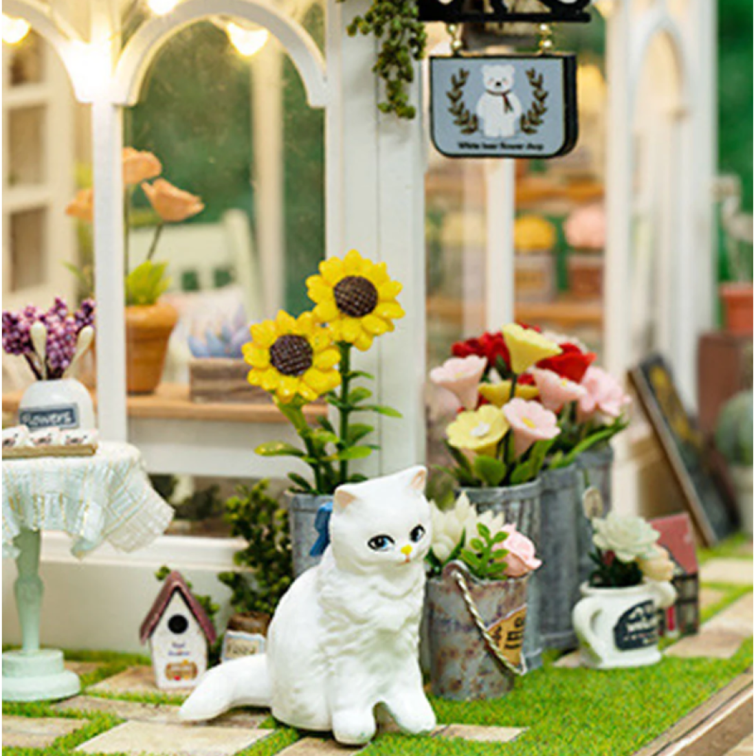 3D Румбокс «Квіткова оранжерея»‎ DIY DollHouse + пилозахисний купол