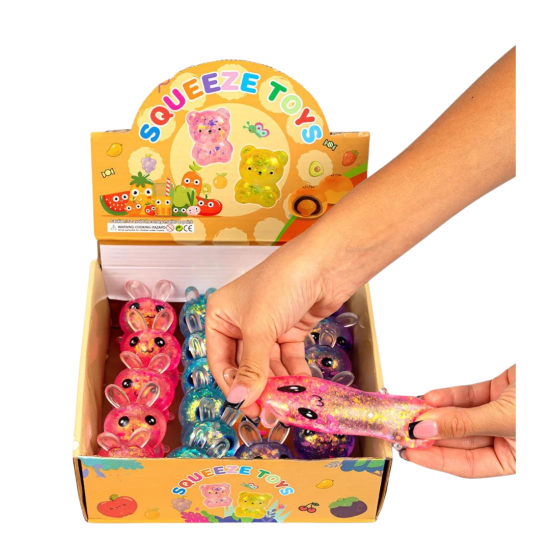 Антистрес жуйка-тягучка Зайчики 6,5 см - Pobut