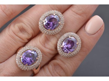 Гарнітур &quot;Овали із розсипом каміння&quot; - Купити