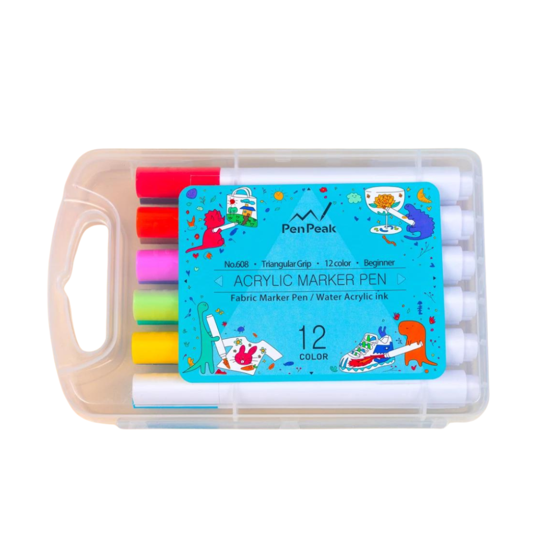 Акриловий набір маркерів для розфарбовування 12 кольорів