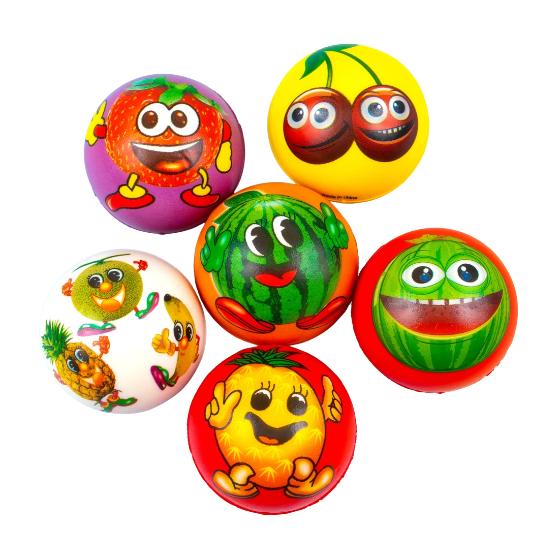 Поролонові м'ячі вітамінки 7 см