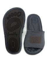 Домашні анатомічні barefoot капці з липучкою сірого кольору з відкритим носком Family Story