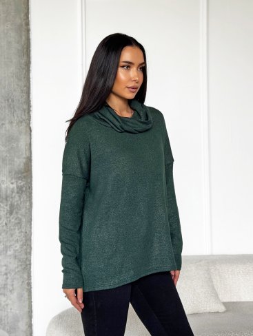 Туніка з люрексовим напиленням 230222-3 Зелений - Купити