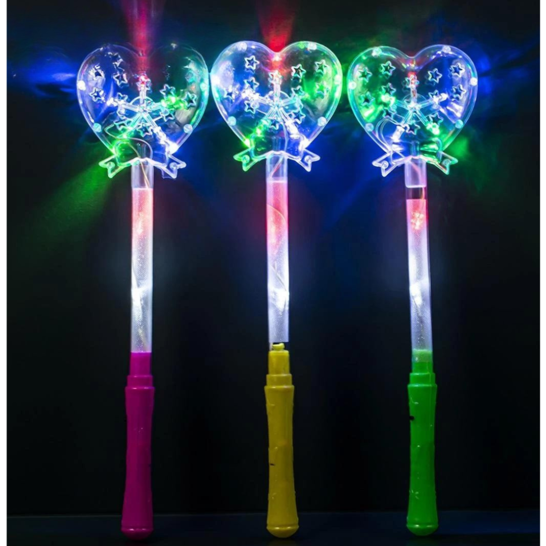 Палички серця, що світяться, прозора