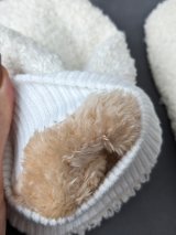 Жіночі рукавиці з м'якого букле з хутряною підкладкою INNOE 85005-5 Молочний