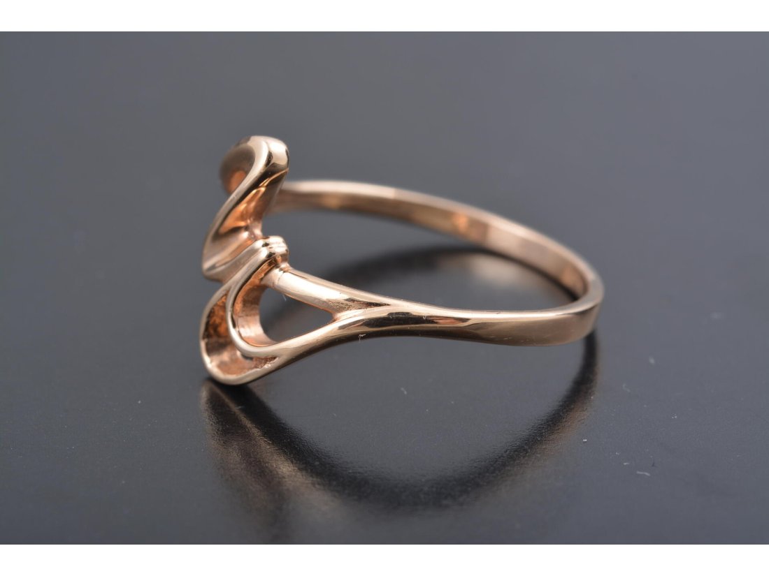 Каблучка "Вихор" без каміння - Багира