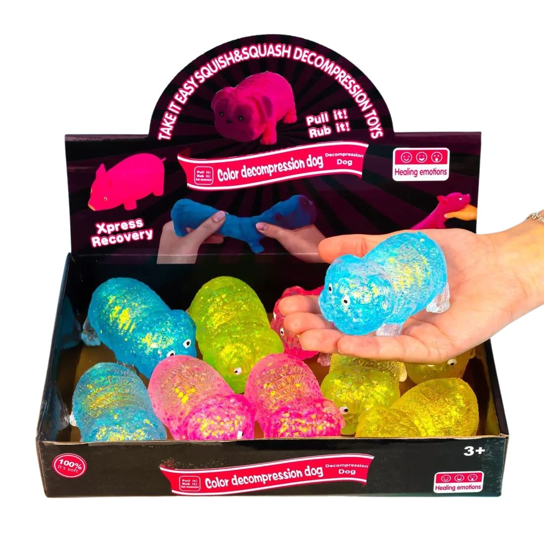 Антистрес жуйка-тягучка Мопси 8,5 см