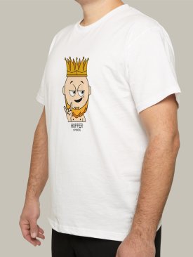 Чоловіча футболка, біла з принтом аватара Hopper 036 - Купити