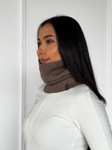 Жіночий зимовий бафф “Classic Knit” INNOE 950642-1 Капучино