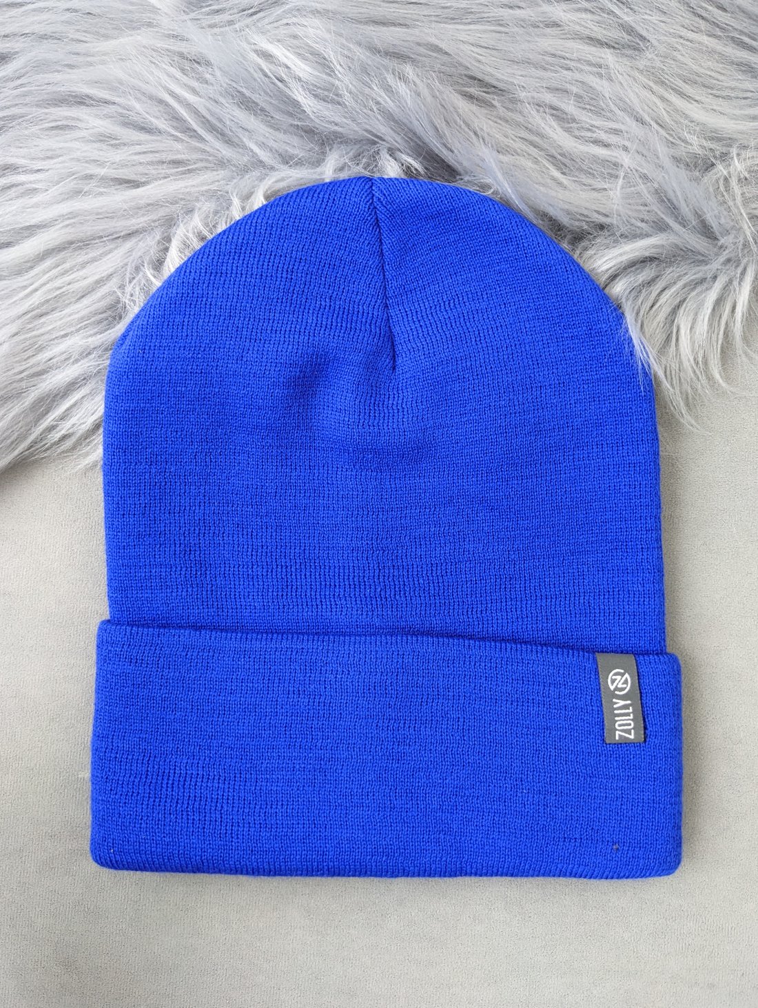 Яскрава модна шапка в'язана універсальна INNOE 950118-1 Лазур