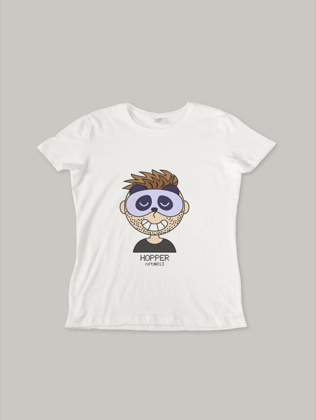 Чоловіча футболка, біла з принтом аватара Hopper 013 - Купити