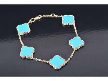 Браслет у стилі Van Cleef , бірюза - Купити