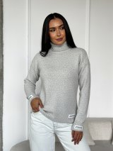 М’який і затишний светр з ангори 300065-2 Сірий - Innoe