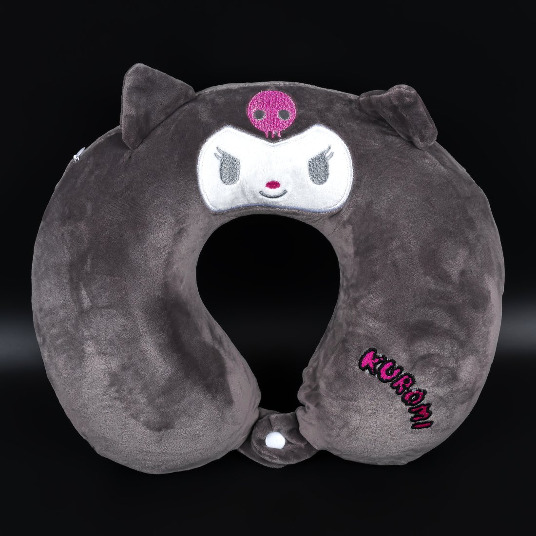 Подушка на шию з ефектом пам'яті Аніме сіра 30 см