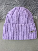 Стильна жіноча шапка рельєфної в'язки INNOE 950868-1 Лавандовий