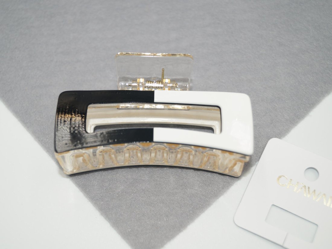 Краби для волосся 8.5 см. Двокольорові.