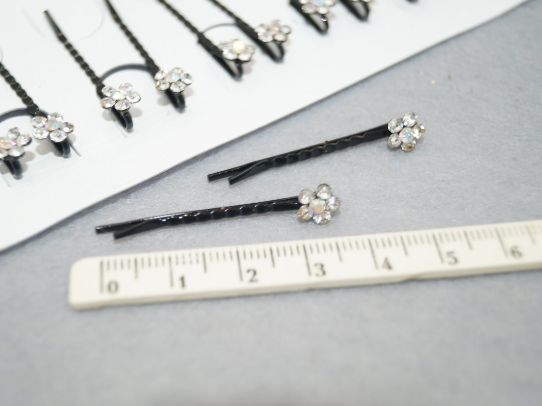 Невидимки для волосся. 4 см. - Кристалік