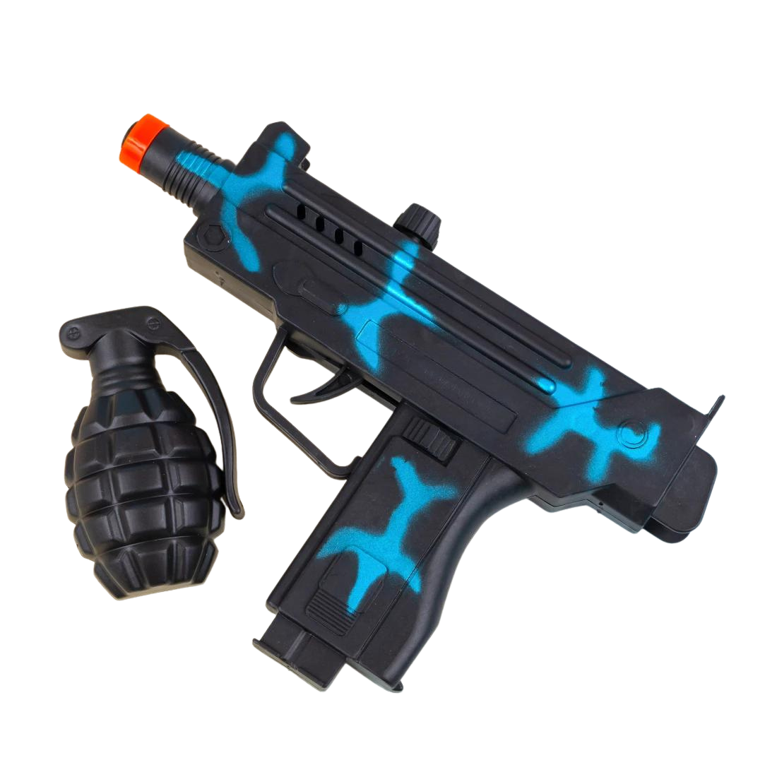 Іграшка автомат тріскачка Узі 13 см