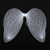 Крила ангела з блискітками біле 67 см