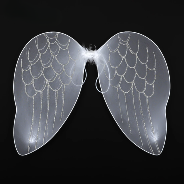 Крила ангела з блискітками біле 67 см - Купити