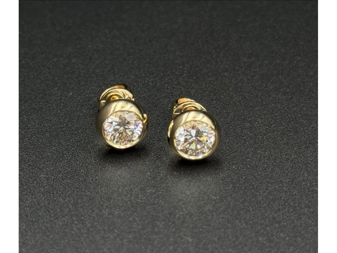 Пусети з діамантами - Фото1 Пусети з діамантами