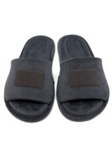 Домашні анатомічні barefoot капці з липучкою сірого кольору з відкритим носком Family Story - Купити