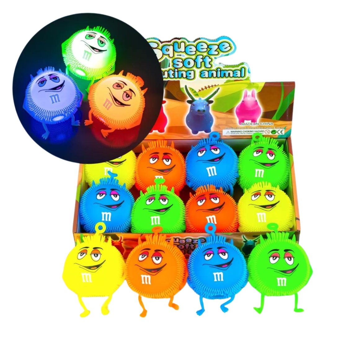 Сяючий їжачок М&М 8 см