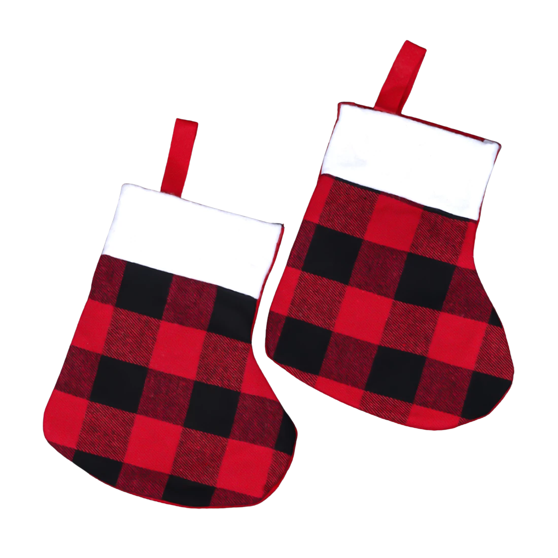 Новорічний чобіт для подарунків Клітина 18 см