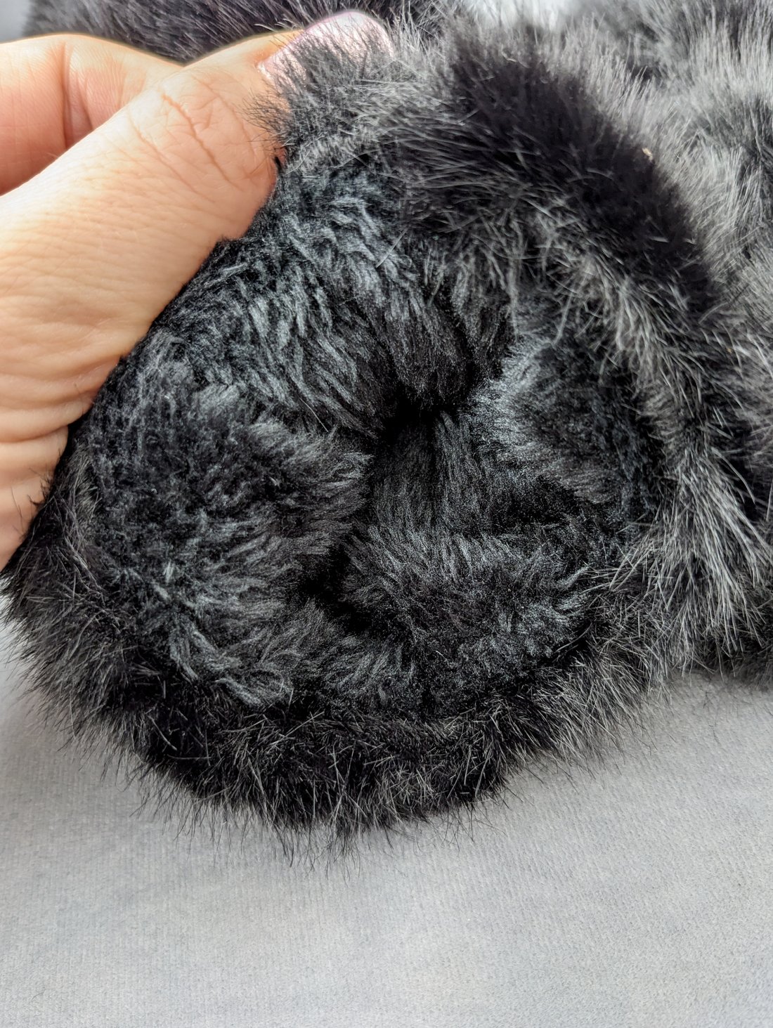 Утеплені хутряні рукавиці для зими INNOE 85005-4 Чорний