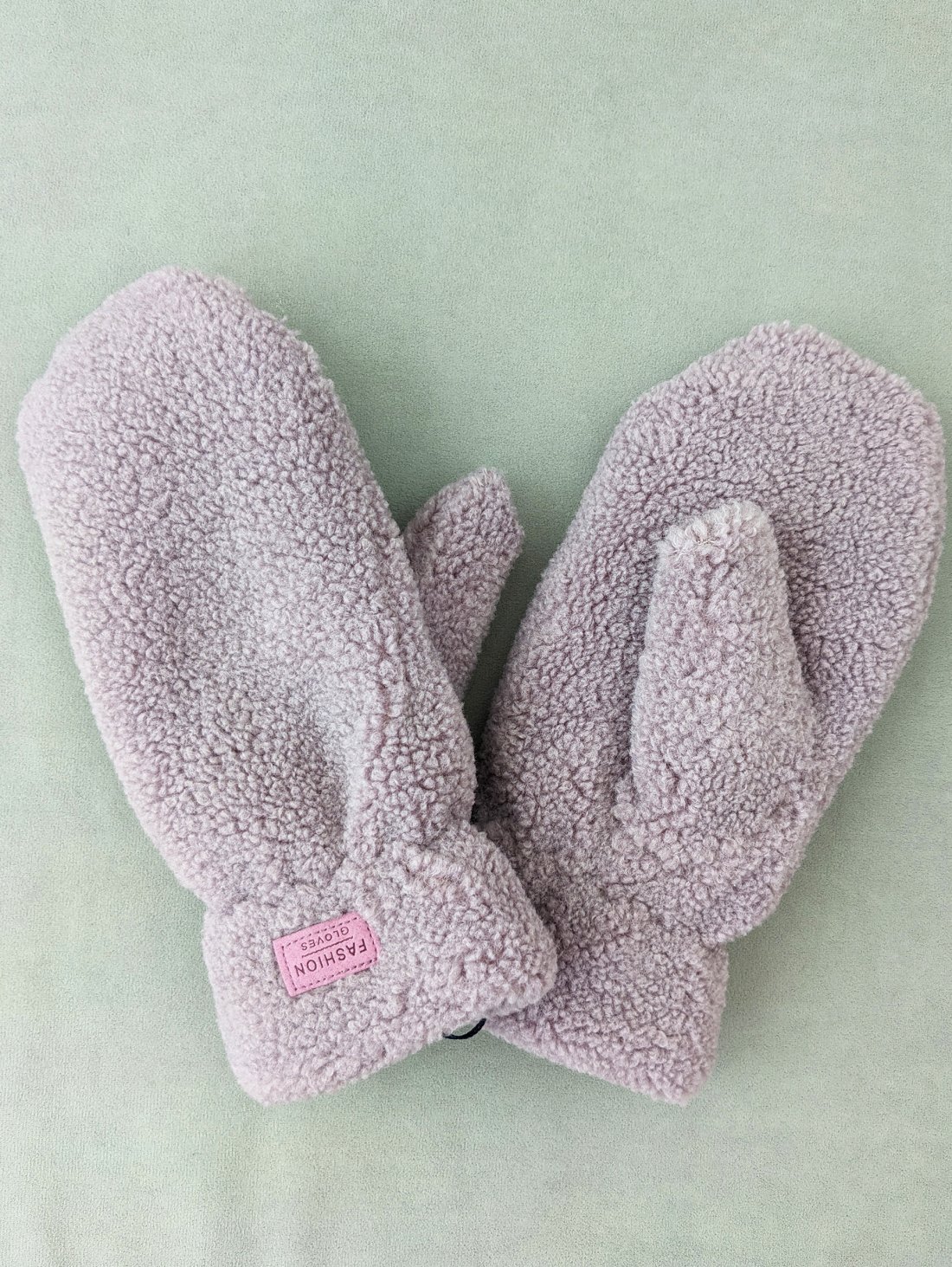 Теплі м’які рукавиці з плюшевої тканини INNOE 85005-3 Лавандовий - Купити