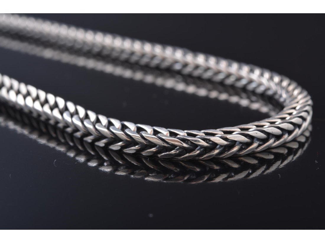 Срібний ланцюг, ручне плетіння - Багира