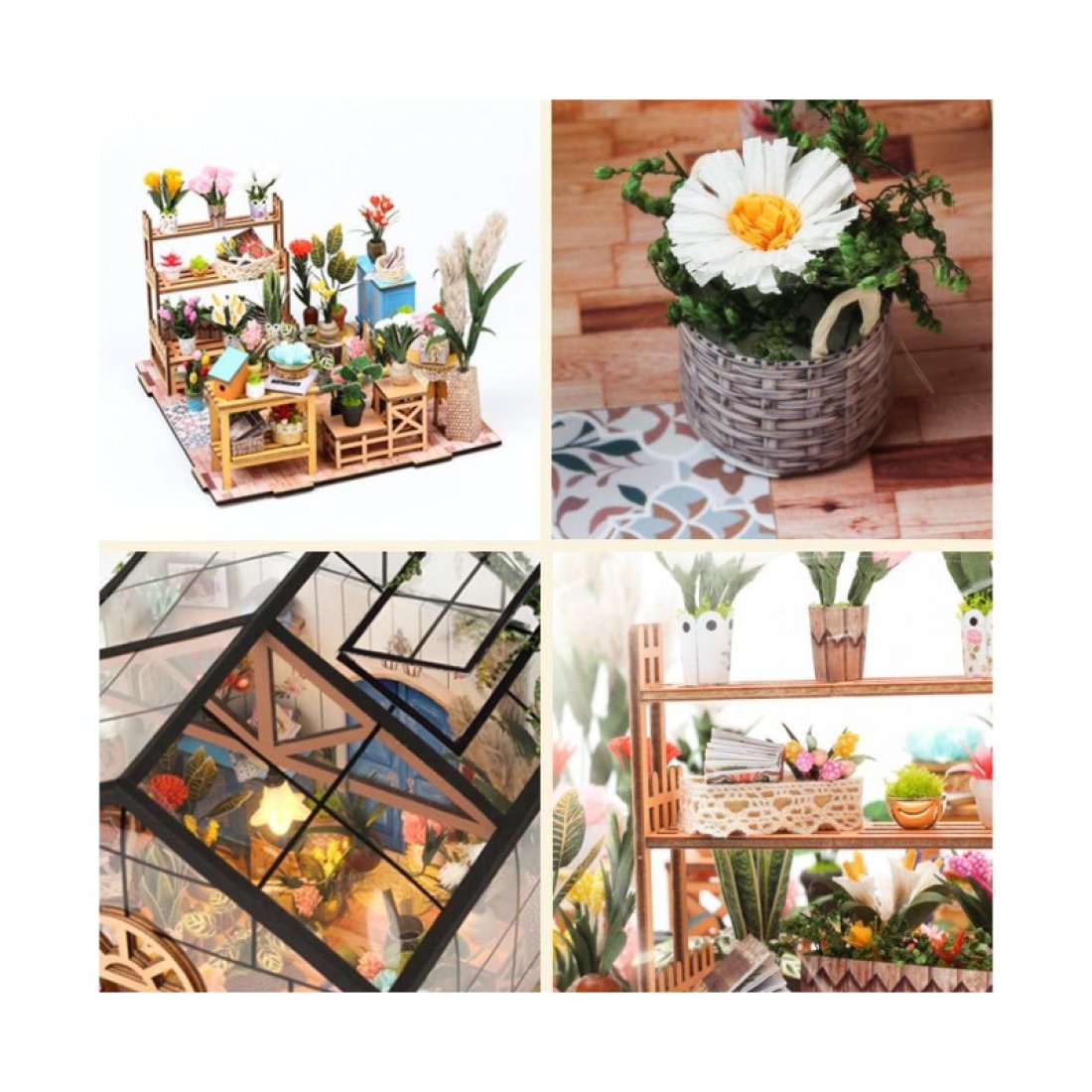 Румбокс "Квіткова оранжерея Кет" Інтер’єрний 3D конструктор