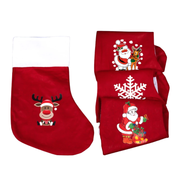 Новорічний чобіт для подарунків Мікс 37 см - Купити