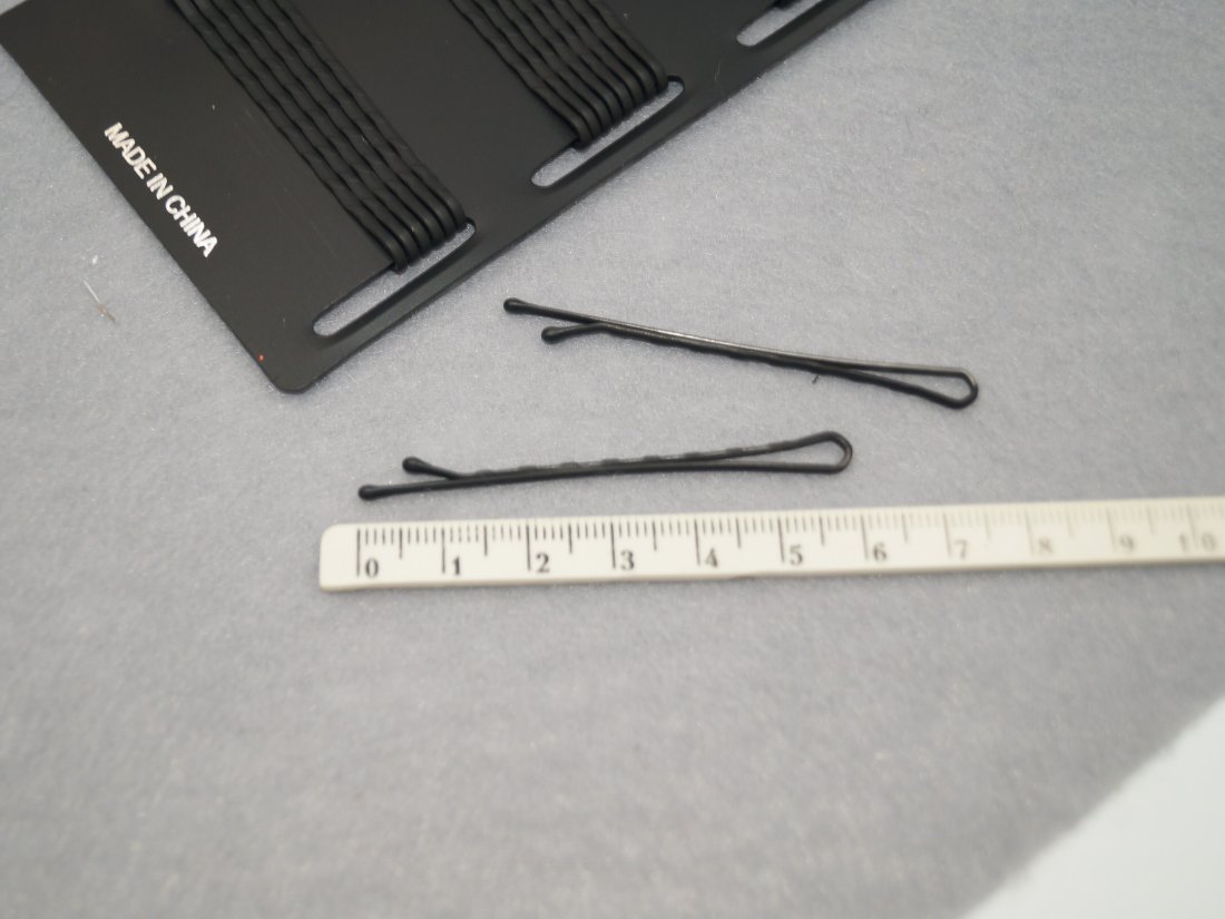 Невидимки для волосся. 6 см. - Кристалік