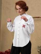 Класична лляна сорочка-оверсайз 5550189-2 - Купити