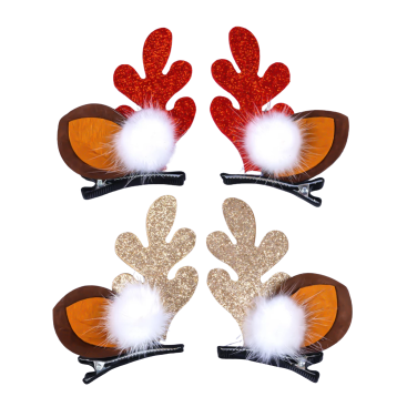 Новорічні шпильки Вушка Оленья 7 см., 2 види - Купити