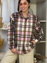 Універсальна жіноча сорочка оверсайз INNOE 300066-1 Рожевий