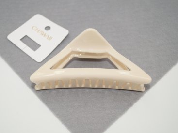 Краби для волосся 10.5 см. Трикутний. Французький пластик. - Купити