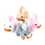 Звукова ходилка Зайчик з морквою 16 см