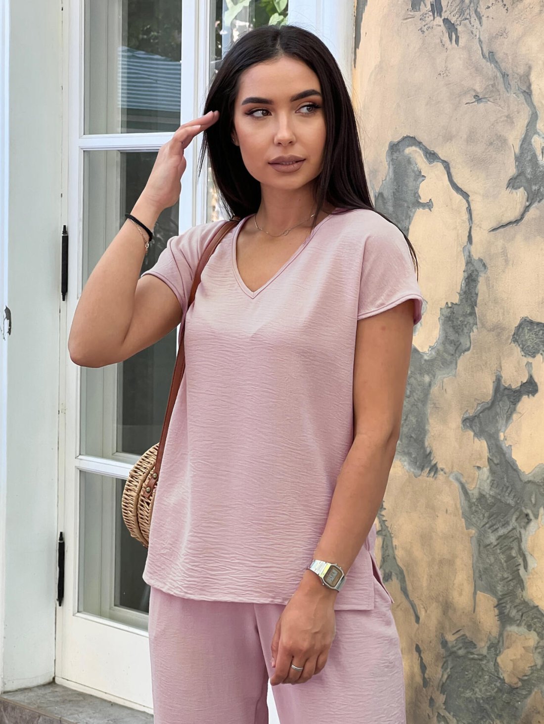 Легкий літній брючний костюм 210337-2 - Innoe