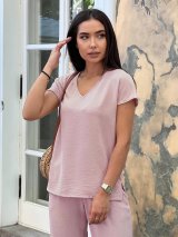 Легкий літній брючний костюм 210337-2 - Innoe