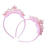 Обручі коронка з камінчиками 17 см