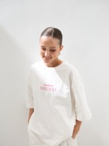 Футболка стану Любові з принтом "Сповнена любовʼю", білого кольору